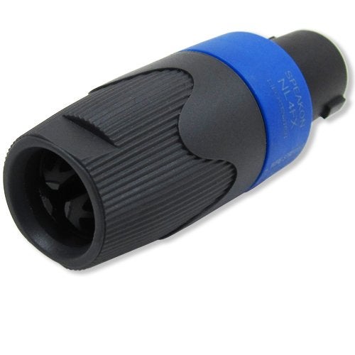 GLS Audio 50 feet Speaker Cable 12AWG Patch Cords - 50 ft Speakon to Speakon Professional Cables Black Neutrik NL4FX (NL4FC) 12 Gauge Wire - Pro 50' Speak-on Cord 12G - Single - Image 4