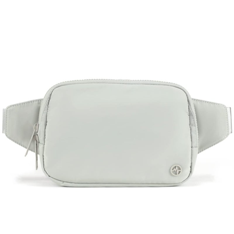 Pander Belt Bag Large 2L, Nylon Fanny Pack Purse for Women and Men with Adjustable Strap, Seal Grey - Image 1