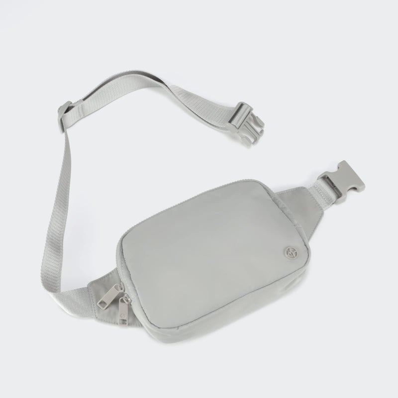 Pander Belt Bag Large 2L, Nylon Fanny Pack Purse for Women and Men with Adjustable Strap, Seal Grey - Image 2