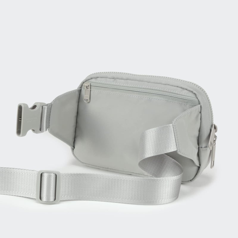Pander Belt Bag Large 2L, Nylon Fanny Pack Purse for Women and Men with Adjustable Strap, Seal Grey - Image 4