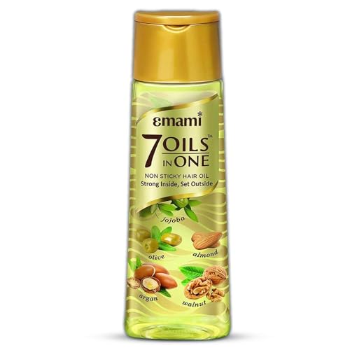 Emami 7-in-1 Hair Oil | with Natural Ayurvedic Herbs | Repairs Hair Damage | Nourishes Scalp | Fights Dandruff | Provides Strong & Healthy Hairs | 3.38 Fl Oz/100ml - Image 1
