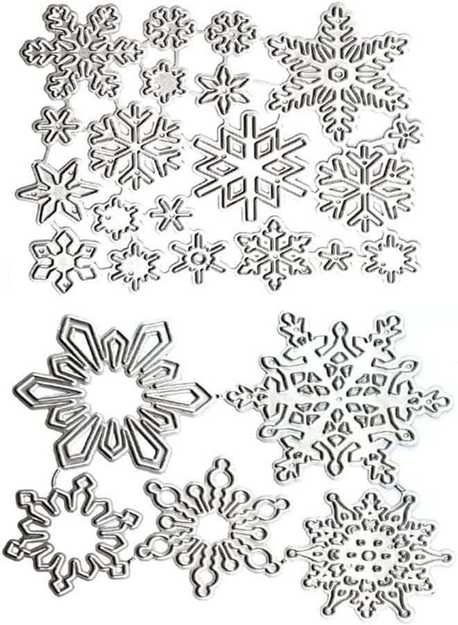 Kashoer Christmas Snowflake Metal Die Cuts,Merry Christmas Snow Flower Cutting Dies Stencils for DIY Scrapbooking Album Decorative Embossing Paper Dies for Card Making - Image 4