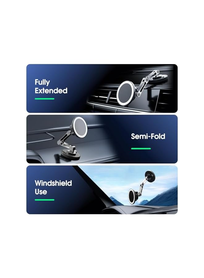 Green Tiger Fit for Mag-safe Car Mount, Long Adjustable Arm Magnetic Phone Holder, for Car 360° Rotation Magnetic Car Phone Holder, for iPhone Dashboard Cell Phone Mount, for iPhone 15 14 13 12 Pro Max All Phones - Image 5