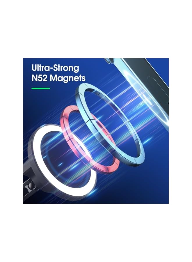 Green Tiger Fit for Mag-safe Car Mount, Long Adjustable Arm Magnetic Phone Holder, for Car 360° Rotation Magnetic Car Phone Holder, for iPhone Dashboard Cell Phone Mount, for iPhone 15 14 13 12 Pro Max All Phones - Image 3