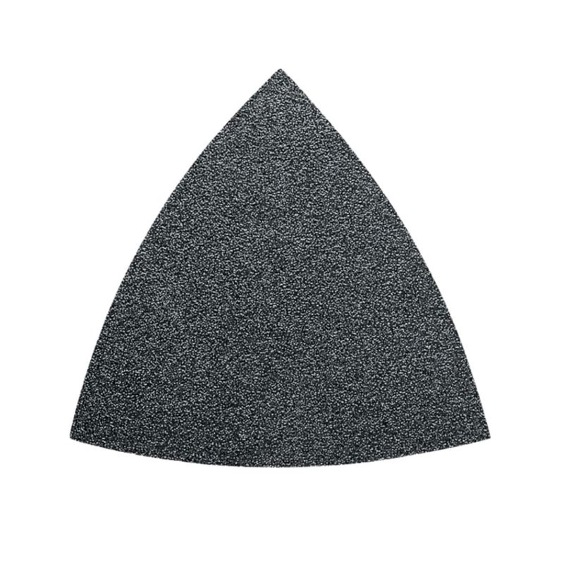 Fein Sanding Sheets with Hook & Loop Attachment - Aluminum Oxide, Full Resin Bond, Multi-Material Use, Unperforated, 80 Grit, 3-1/8" Edge Length, 5-Pack - 63717083043 - Image 1
