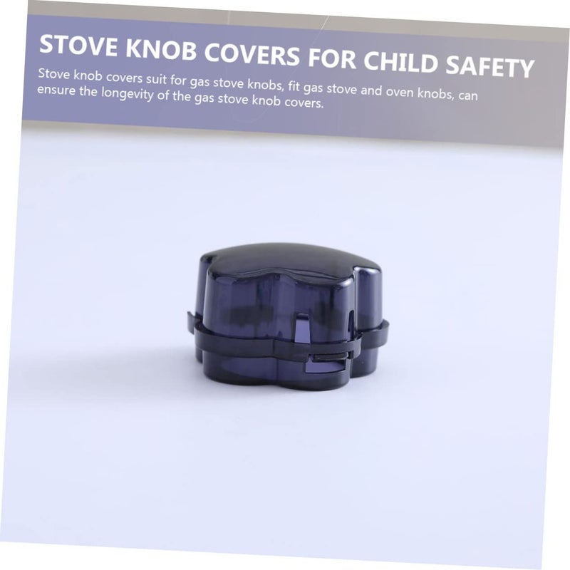 6 Pcs Safety Stove Knob Covers Heat Resistant Easy To Install Childproof Gas Knob Lock For Toddlers Pets Translucent Design Heat Proof - Image 4