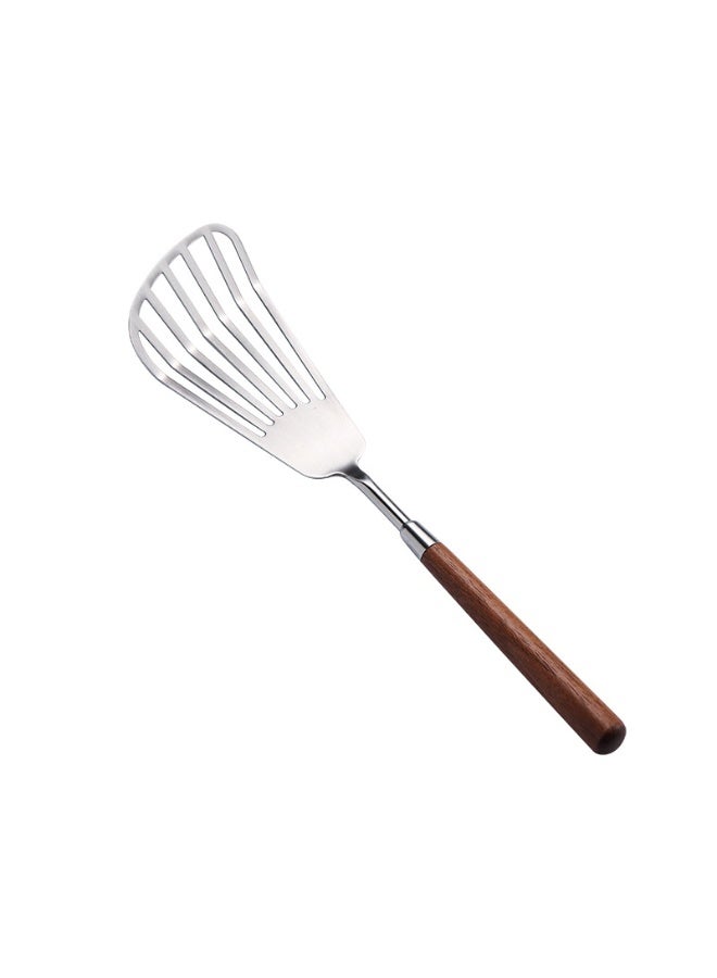 الجوز مقبض الفولاذ المقاوم للصدأ القلي مجرفة - Image 1