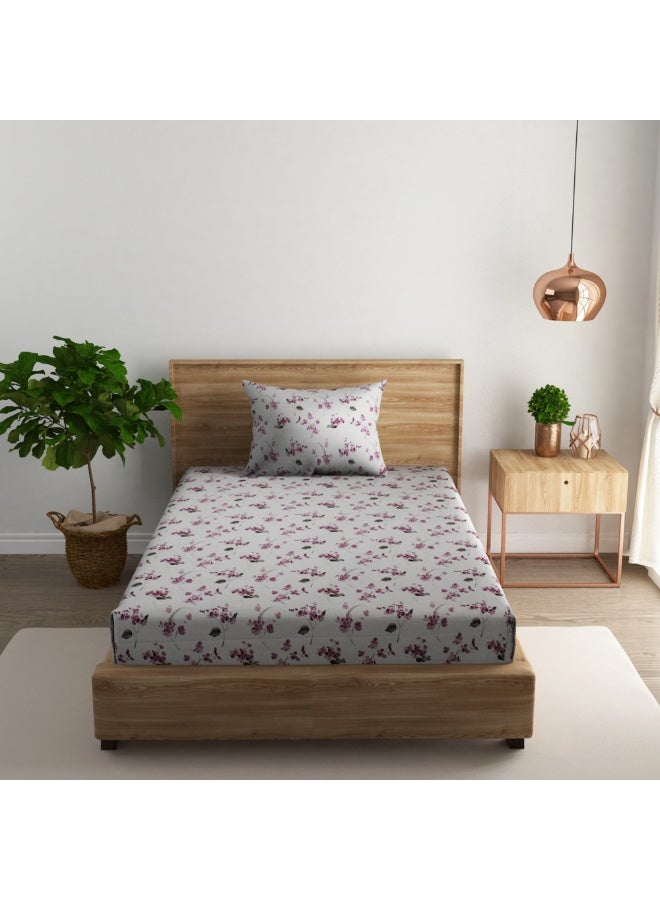 RISHAHOME 2-Piece 180 TC Printed Cotton Bedsheet Set Single Size – Premium Collection with 1 pillow case - Image 1