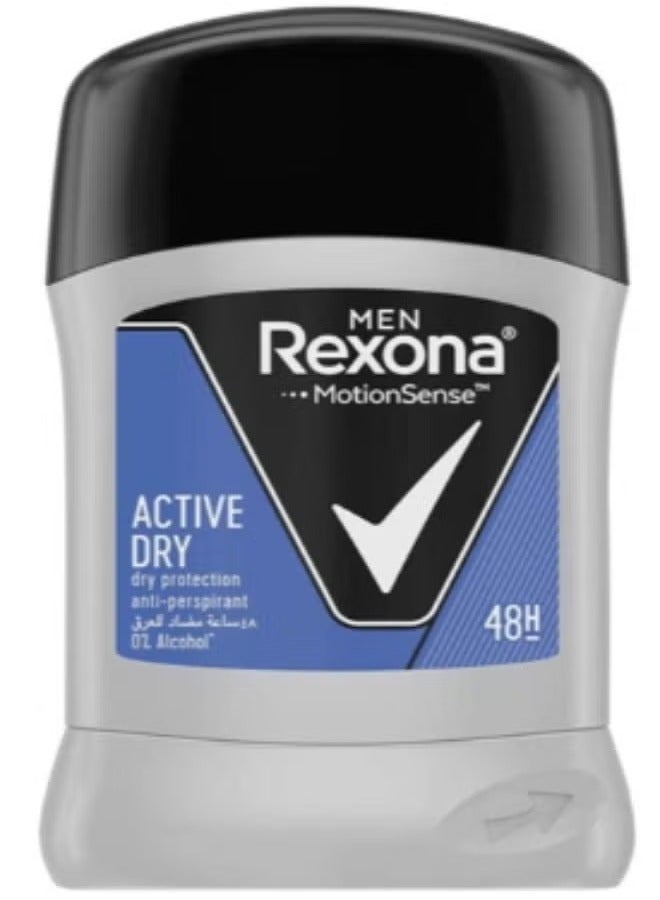 Rexona Men Active Dry Deodorant & Antiperspirant - 40g