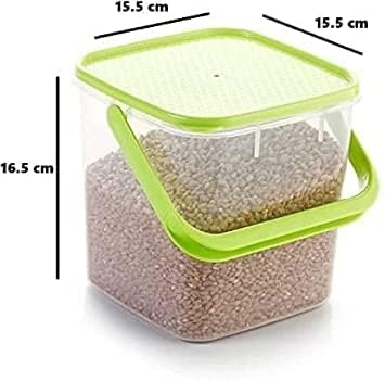 ULTRAZON Plastic Big Boxes For Kitchen Storage Grocery Containers With Lid Handle 3 KGPack Of 2Multi color - Image 2
