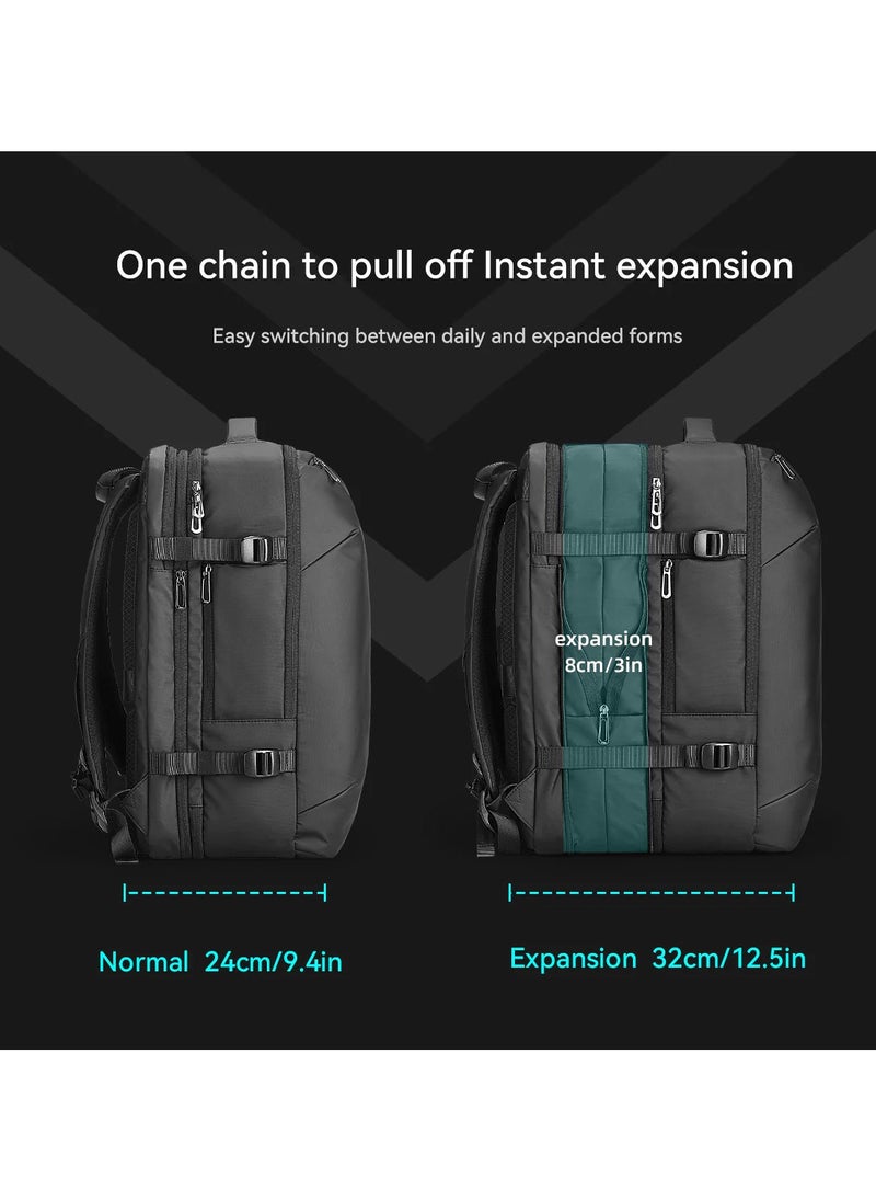 MARK RYDEN MARK RYDEN 9907 KR Expandable Stretchy Cabin Luggage for Weekend Trips ,17 Inch Laptop Backpack  - Image 2