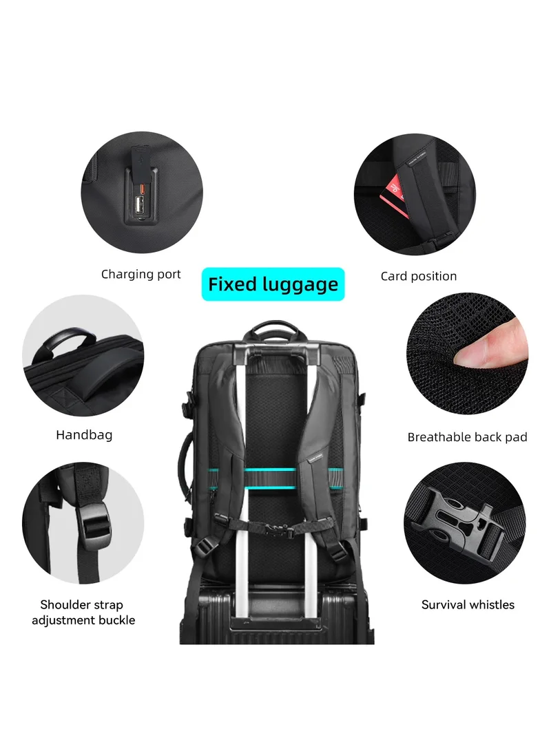 MARK RYDEN MARK RYDEN 9907 KR Expandable Stretchy Cabin Luggage for Weekend Trips ,17 Inch Laptop Backpack