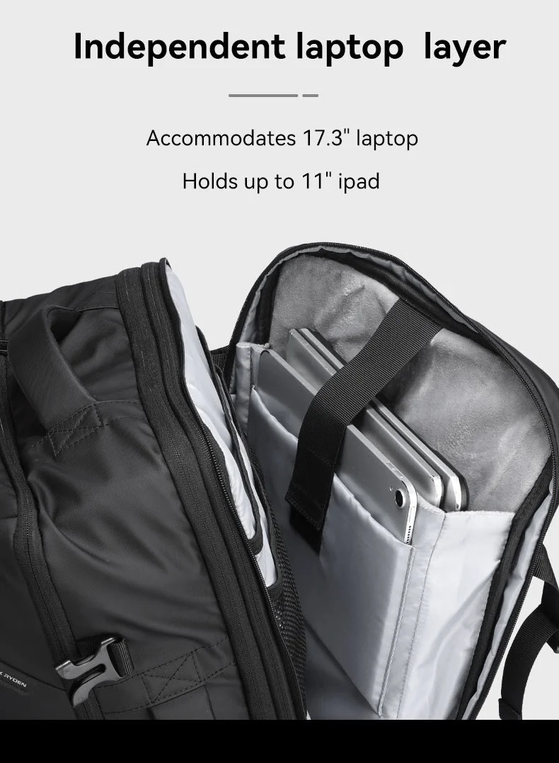 MARK RYDEN MARK RYDEN 9907 KR Expandable Stretchy Cabin Luggage for Weekend Trips ,17 Inch Laptop Backpack
