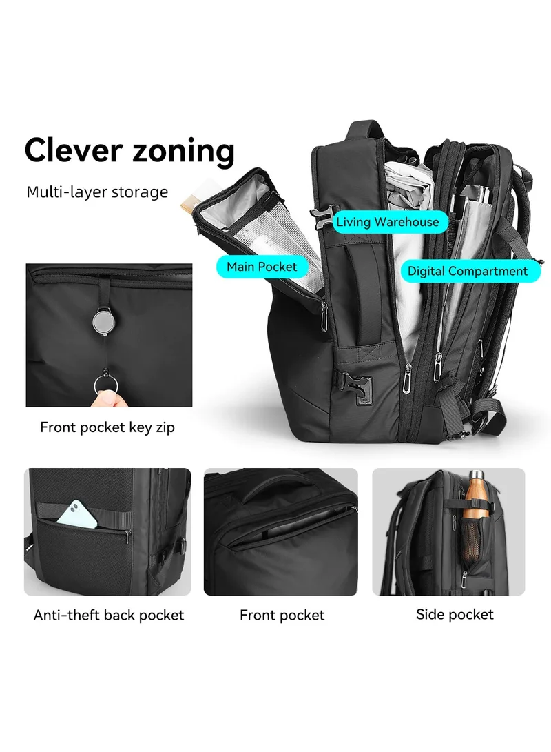 MARK RYDEN MARK RYDEN 9907 KR Expandable Stretchy Cabin Luggage for Weekend Trips ,17 Inch Laptop Backpack