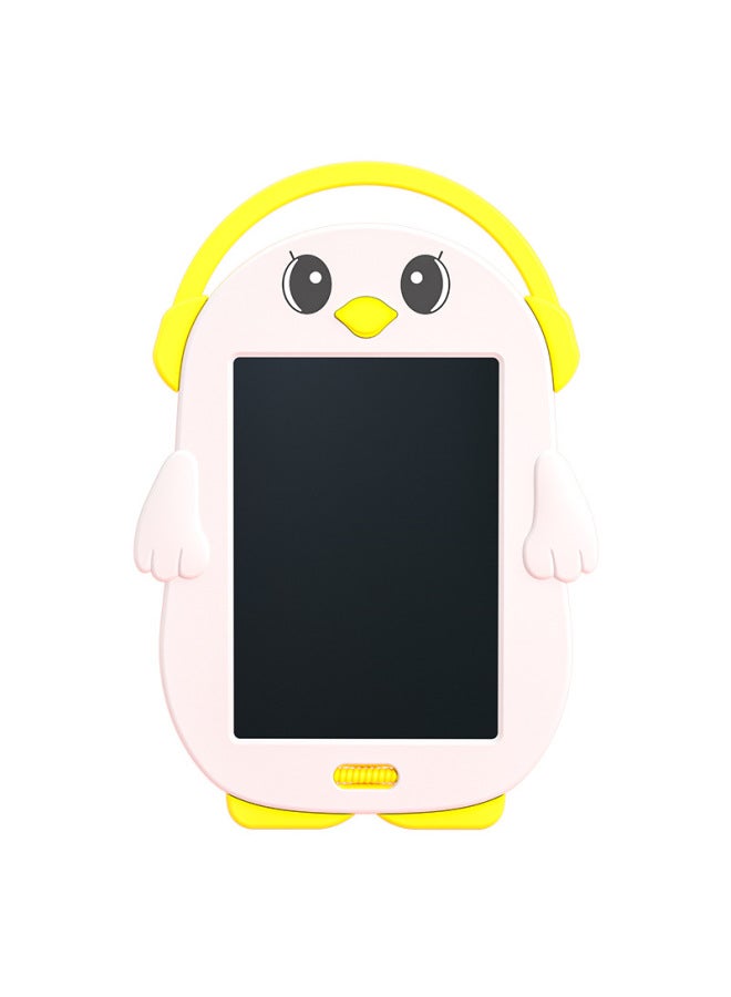 Cartoon Color Drawing Board 12 Zodiac Handwriting Board Children's Painting Graffiti Board Electronic Light Energy Small Blackboard Special-Color:White Penguin - Image 1