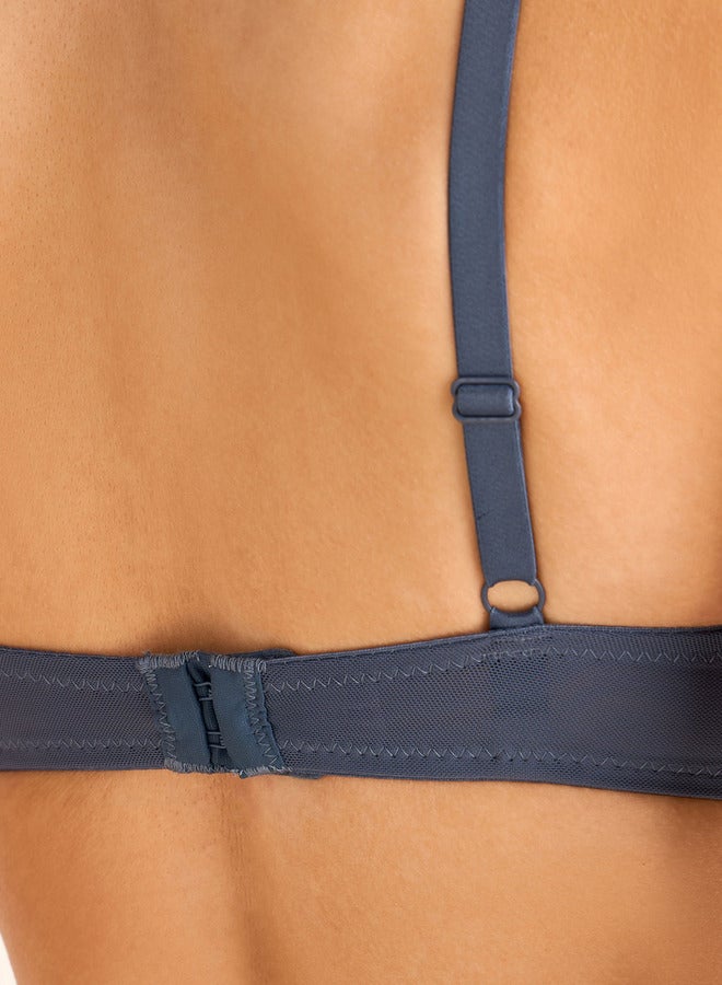 Splash FAV Lace Detail Demi Bra with Hook and Eye Closure - Image 3