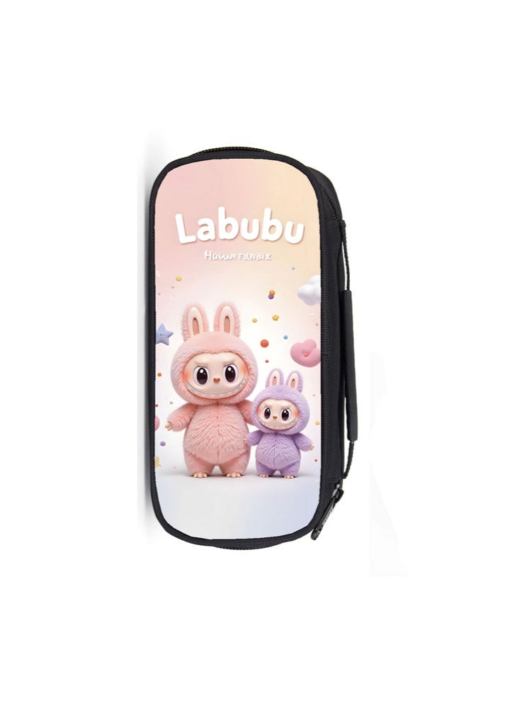 general LABUBU pencil case, high-value, large-capacity primary school student cartoon pencil case, stationery bag - Image 1