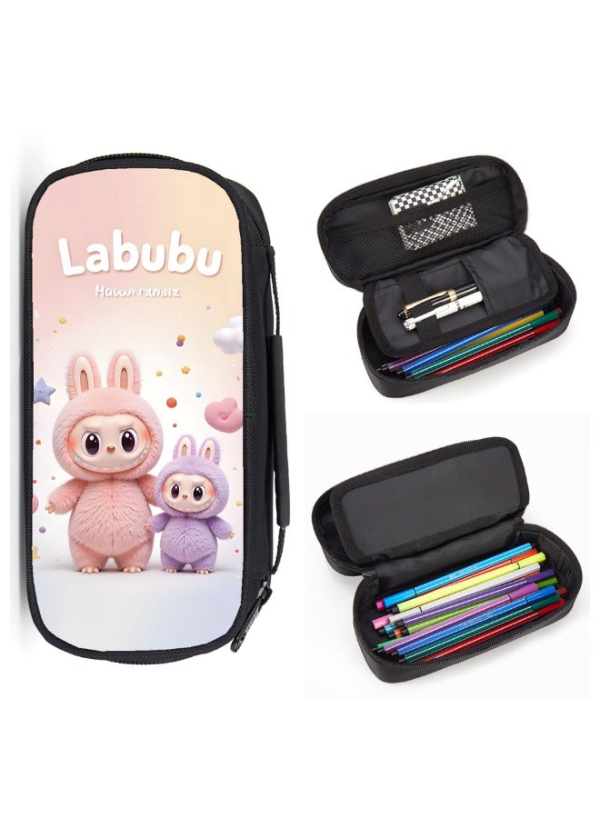 general LABUBU pencil case, high-value, large-capacity primary school student cartoon pencil case, stationery bag - Image 2