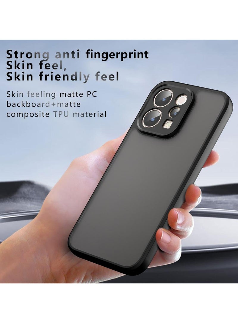 دبليو تيك غطاء حماية نحيف لهاتف vivo V70 5G 2026 مصنوع من السيليكون TPU الهجين الممتاز مع مصدات مدرعة مرتفعة (MCAPSA) - شفاف/أسود - Image 3