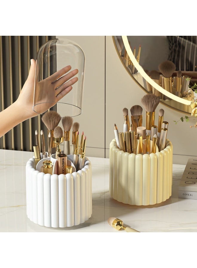 ماكياج فرشاة حامل، 360 دوران مستحضرات التجميل ماكياج فرشاة منظم مع غطاء مقاوم للغبار - Image 5