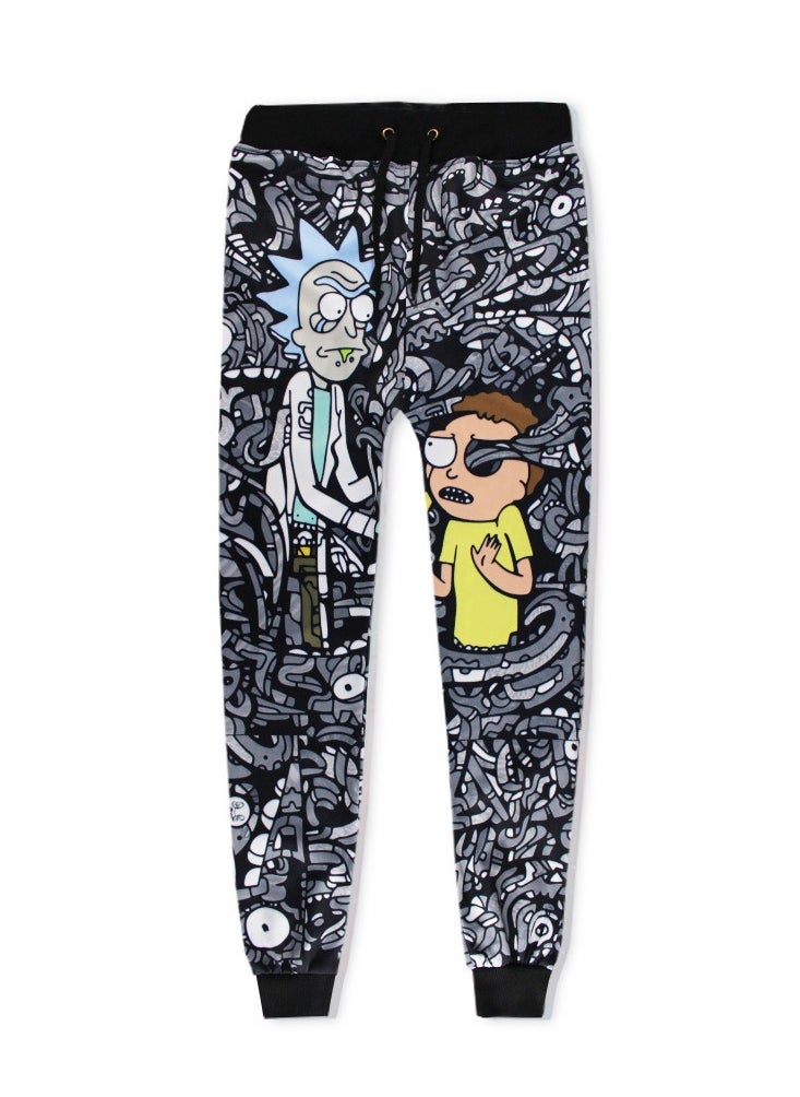 KUYING New One Piece Printed Legged Sports And Leisure Pants  - Image 1