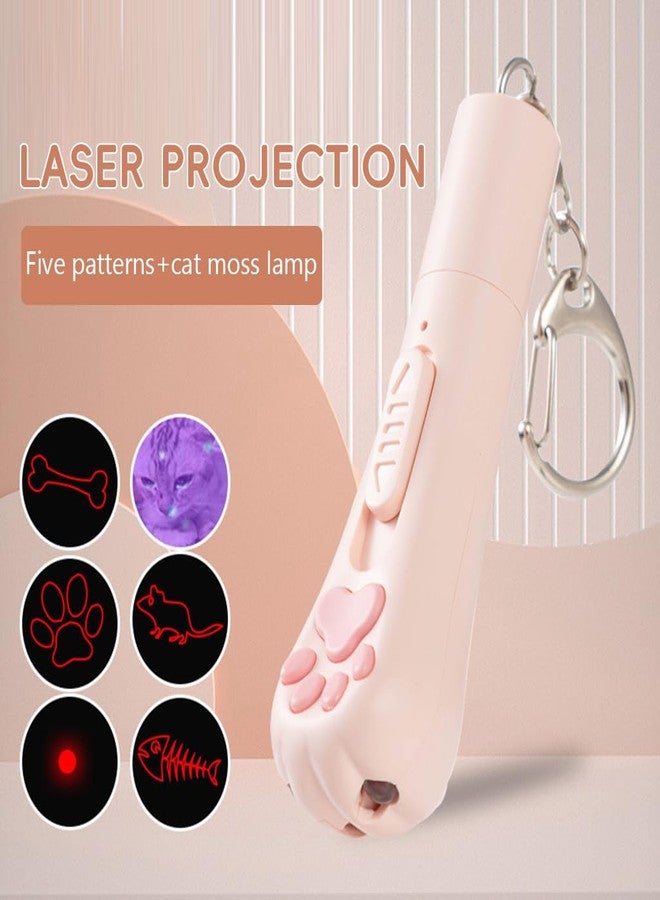 Qpets® Cat Laser Pointer - Interactive USB Rechargeable Red Laser Pen with 5 Switchable Patterns Cat Chasing Toy - Image 4
