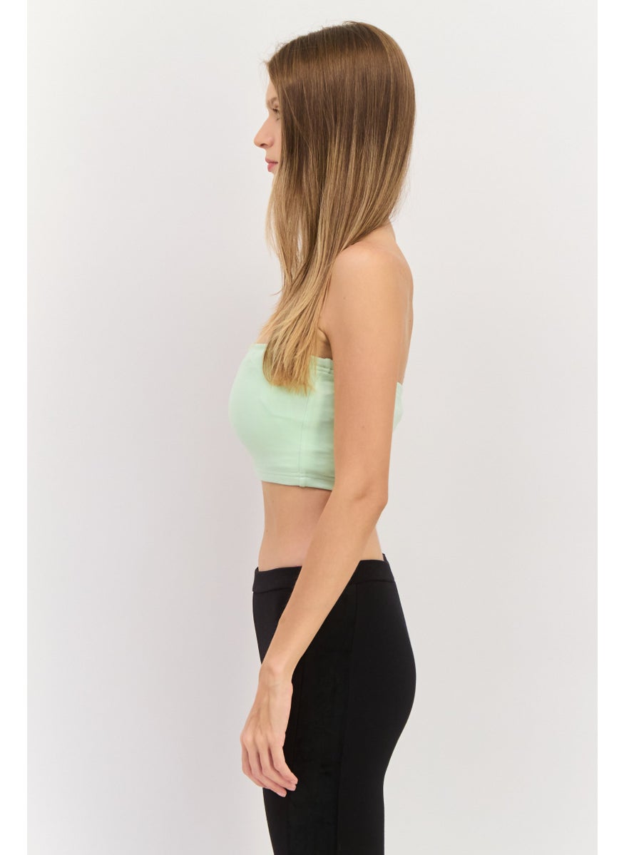 Ellesse Women Sportswear Fit Strapless Outdoor Top, Light Green  - Image 3