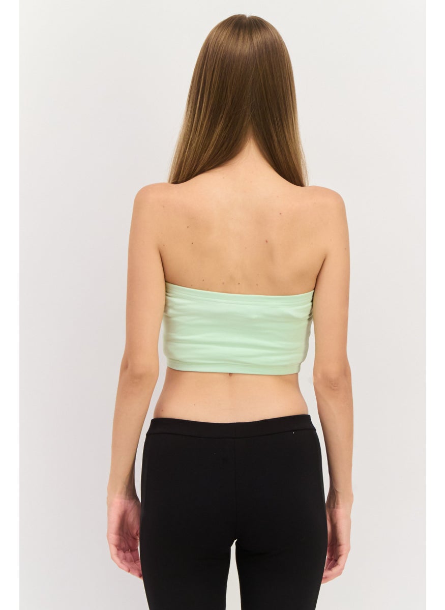 Ellesse Women Sportswear Fit Strapless Outdoor Top, Light Green  - Image 4