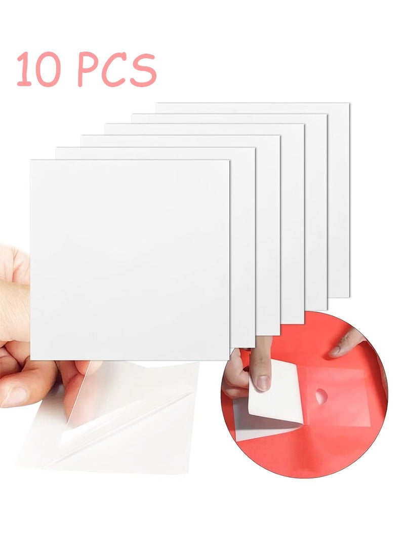 Unewshi 10PCS Waterproof Inflatable Patch Repair Kit，Large TPU Pool Repair Patch for Bounce House, Raincoat, Umbrella，Clear  - Image 1