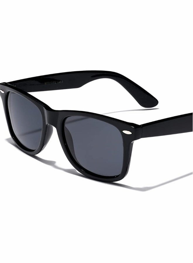 Generic Polarized Sunglasses for Men And Women, Retro Classic Original Frame Fashion Black Mirror Uv400 Protection，With Glasses Case  - Image 1