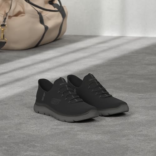 SKECHERS حذاء سكيشرز للرجال من نوع سوماتس هاي رينج سليب-إن، أسود/رمادي، 9 عريض - Image 2