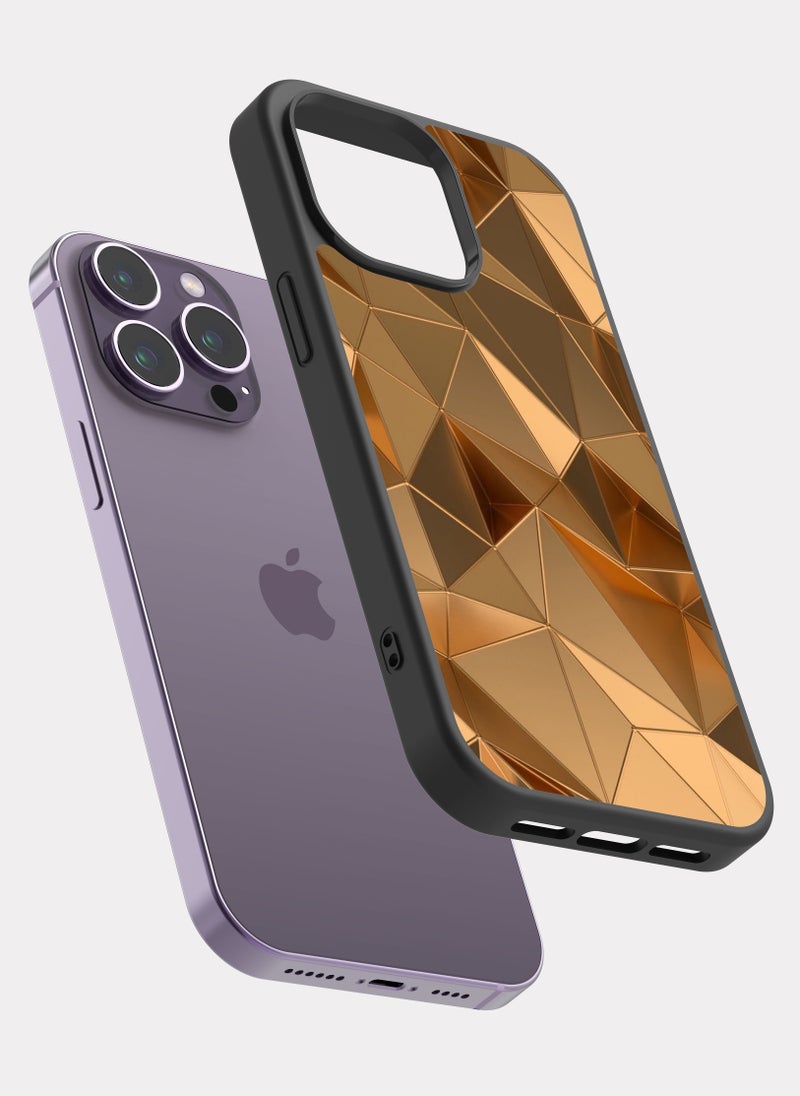 PXLAAT iPhone 14 Pro Max case cover Gold Pattern - Image 2