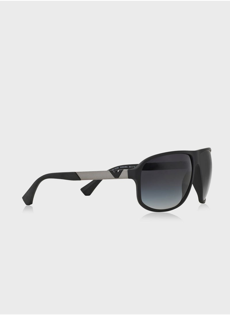 EMPORIO ARMANI 0Ea4029 Square Sunglasses  - Image 4