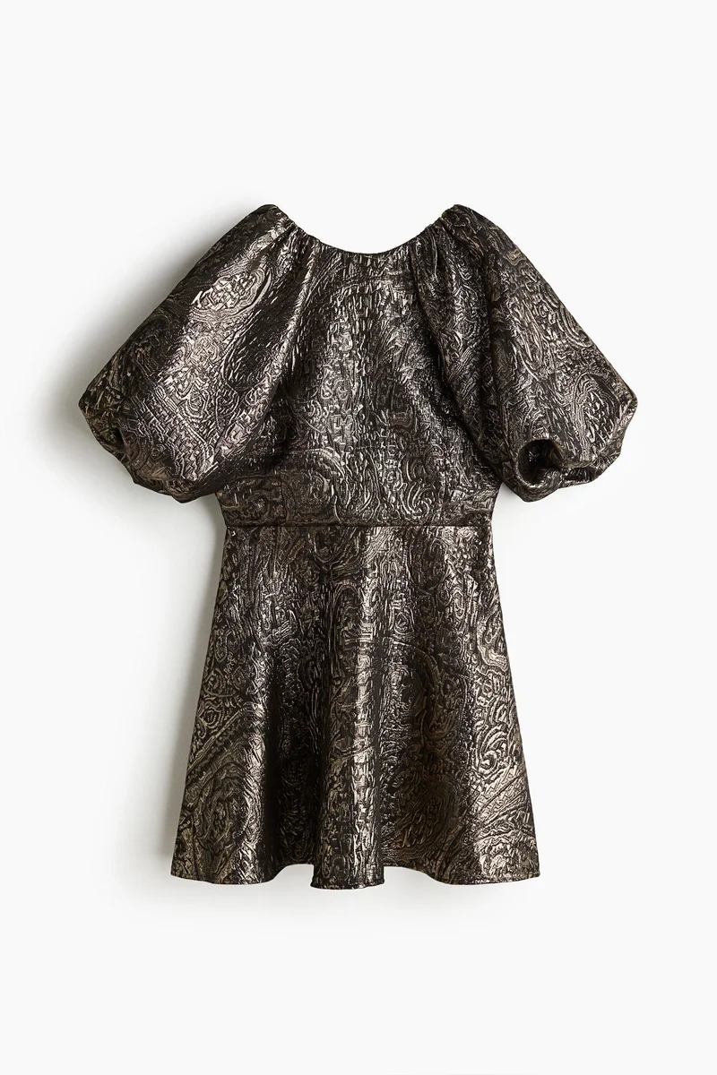 اتش اند ام فستان بأكمام بالون