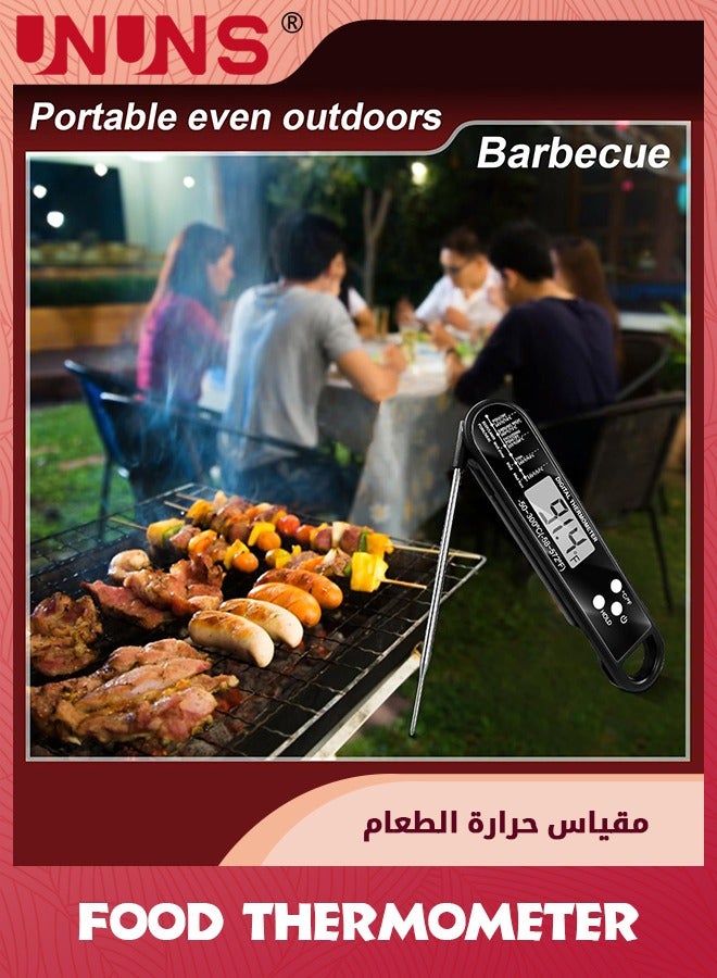 UNUNS Digital Food Thermometer With Probe,Food Thermometer For Cooking Grilling,Waterproof Grill Thermometer With Magnetic Back Calibration For Baking,Liquids,Candy Air - Image 3