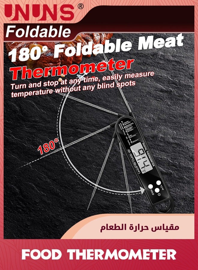 UNUNS Digital Food Thermometer With Probe,Food Thermometer For Cooking Grilling,Waterproof Grill Thermometer With Magnetic Back Calibration For Baking,Liquids,Candy Air - Image 4