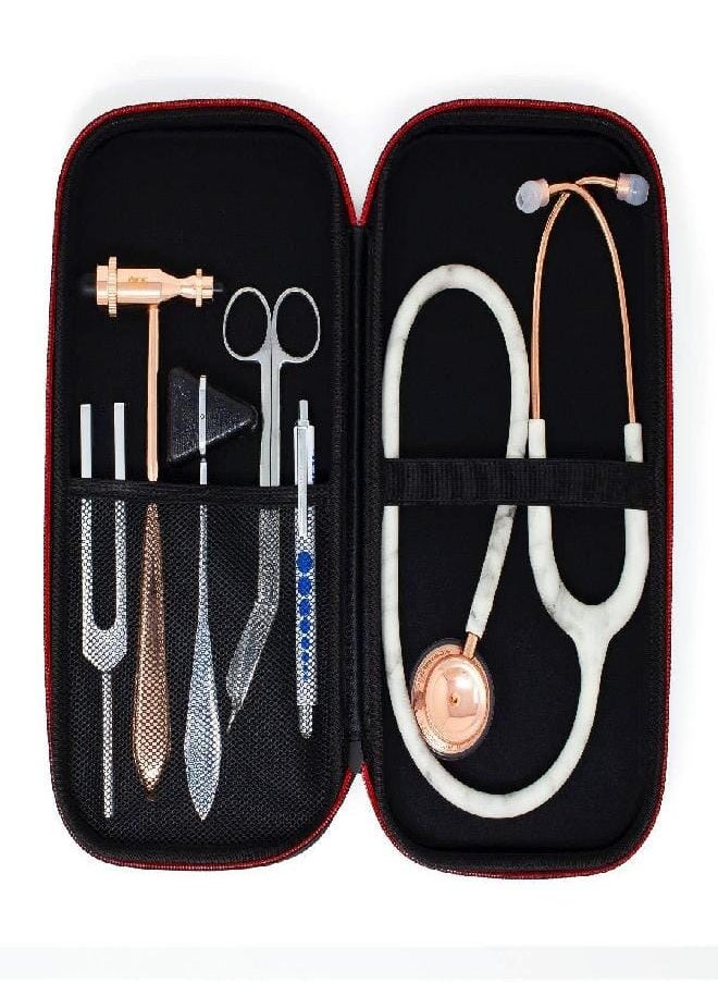 MDF Instruments MDF Instruments, Hard Travel Carrying Case with Mesh Pocket, Medium Size, Fits MD One & Acoustica Stethoscopes, Reflex Hammers, Sphygmomanometers, Penlights, Doctor & Nurse Accessories (MDFSCM12)  - Image 4