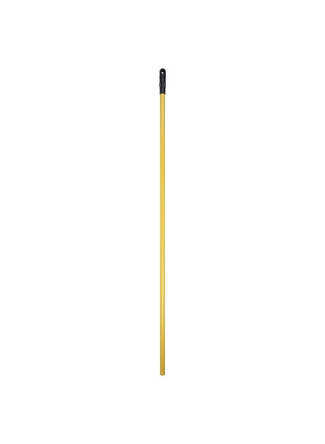 Restaurantware RW Clean 54.3 Inch Handle For Floor Squeegee, 1 Non-Slip Handle For Squeegee Head Replacement - Hanging Loop, Durable, Yellow Iron Handle For Garage Squeegee, Squeegee Sold Separately  - Image 2