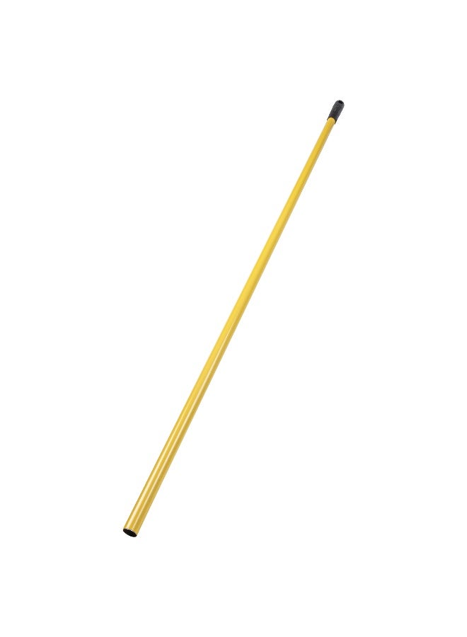 Restaurantware RW Clean 54.3 Inch Handle For Floor Squeegee, 1 Non-Slip Handle For Squeegee Head Replacement - Hanging Loop, Durable, Yellow Iron Handle For Garage Squeegee, Squeegee Sold Separately  - Image 1