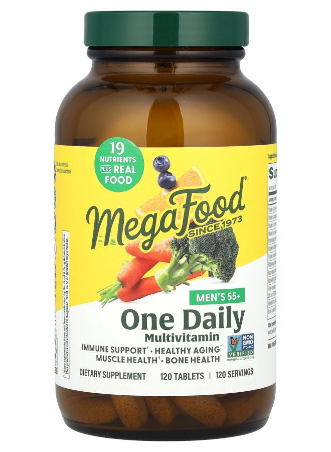 MegaFood Men's 55+ One Daily Multivitamin 120 Tablets