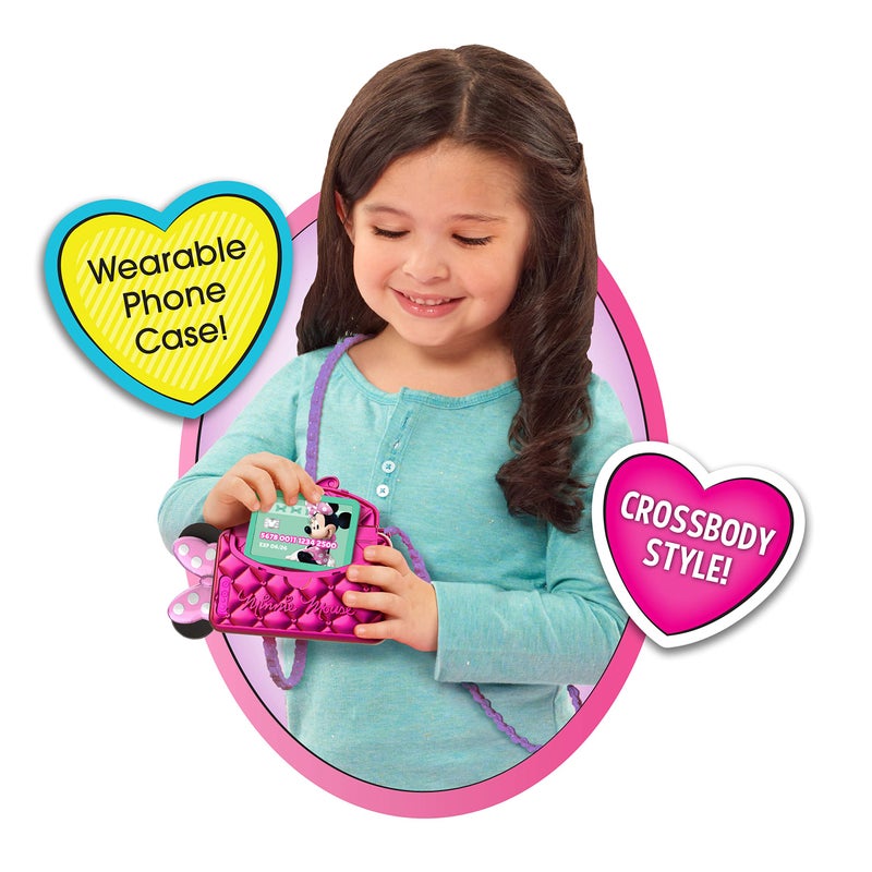 Minnie Disney Junior Minnie Mouse Chat with Me Pretend Play Cell Phone Set, Lights and Sounds, Kids Toys for Ages 3 Up by Just Play - Image 2