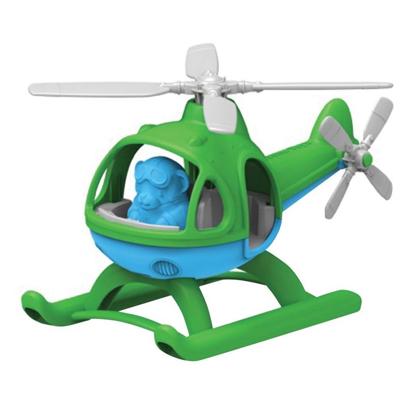 Green Toys Helicopter, Green/Blue - Image 1