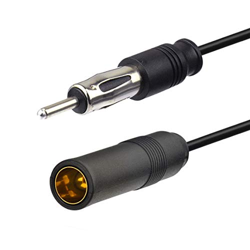 Bingfu Car Radio Antenna Extension Cable 50cm / 20 inch FM AM Radio Car Antenna Extension Coaxial Cable Cord DIN Plug Connector for Vehicle Truck Stereo Head Unit CD Media Receiver Player - Image 2