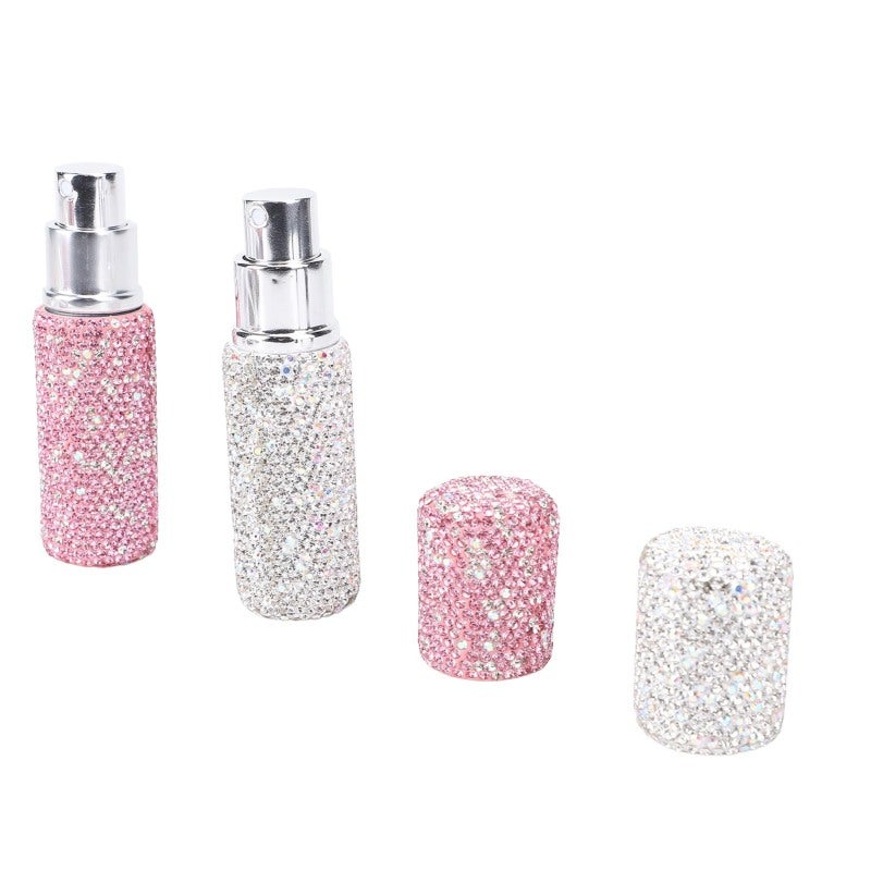 Travel Perfume Bottle: Compact Lightweight Premium Plastic Rhinestone Spray - Stylish Accessory Refillable Dispenser for Travel Daily Use Gift for Women - Image 3