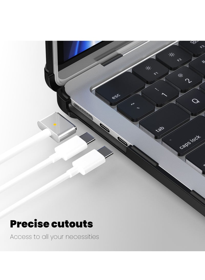 Adapted To Macbook Pro 16 inch 2021/2023(A2485/A2780 M1 Pro/M1 Max) Laptop Protective Case Transparent Frosted Cooling Bracket Anti-Fall Case - Image 3