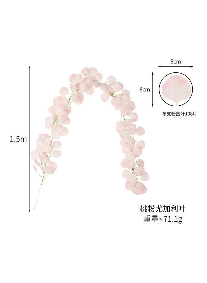 نيبمينينت زهور صناعية للتعليق وردي/ أبيض/ أخضر 1.5متر
