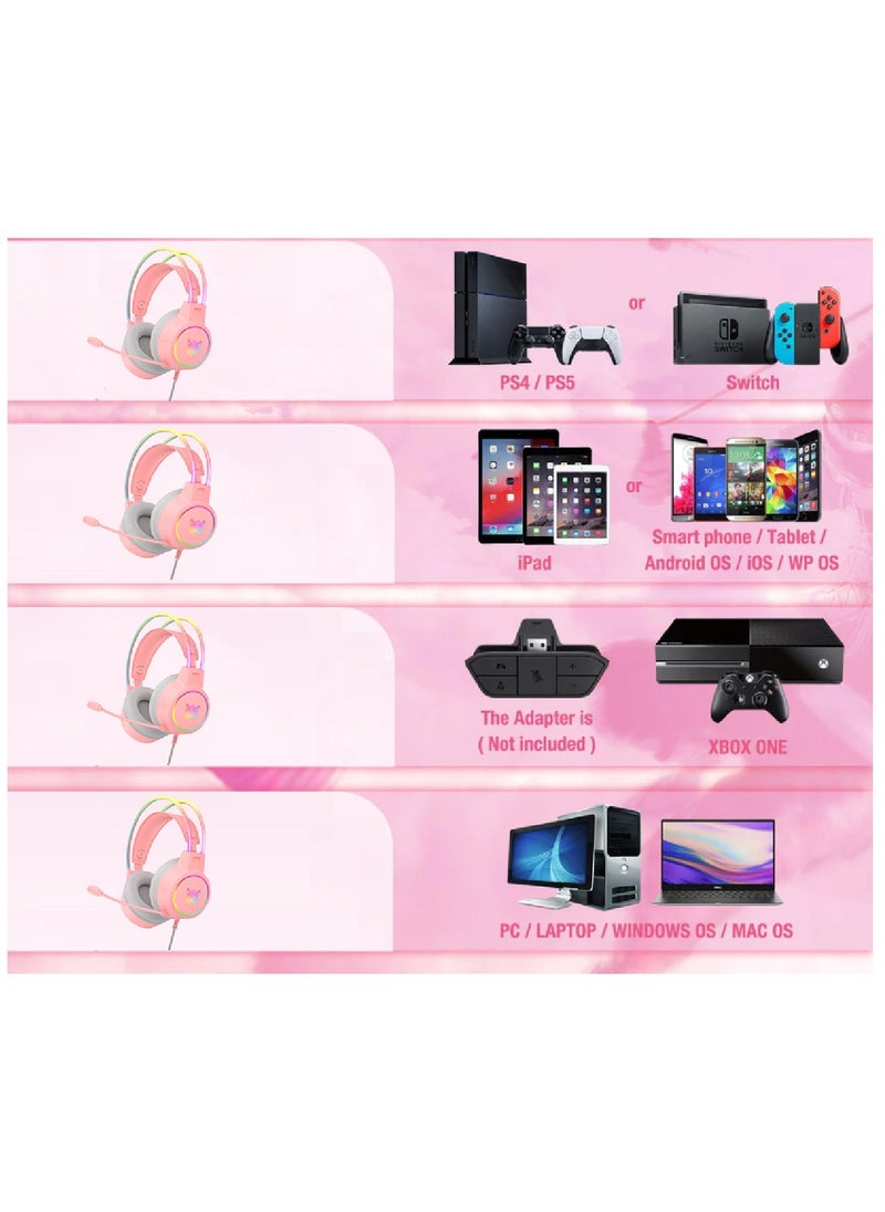 onikuma Gaming Wired Headset With Microphone For PS4 PS5 XOne XSeries NSwitch PC  - Image 5