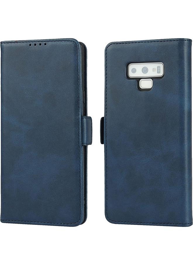 erorex - Samsung Note 9 Case Leather Wallet Case With Card Holder Built In Magnet Shockproof Protective Flip Cover For Samsung Galaxy Note 9 Blue - Image 1