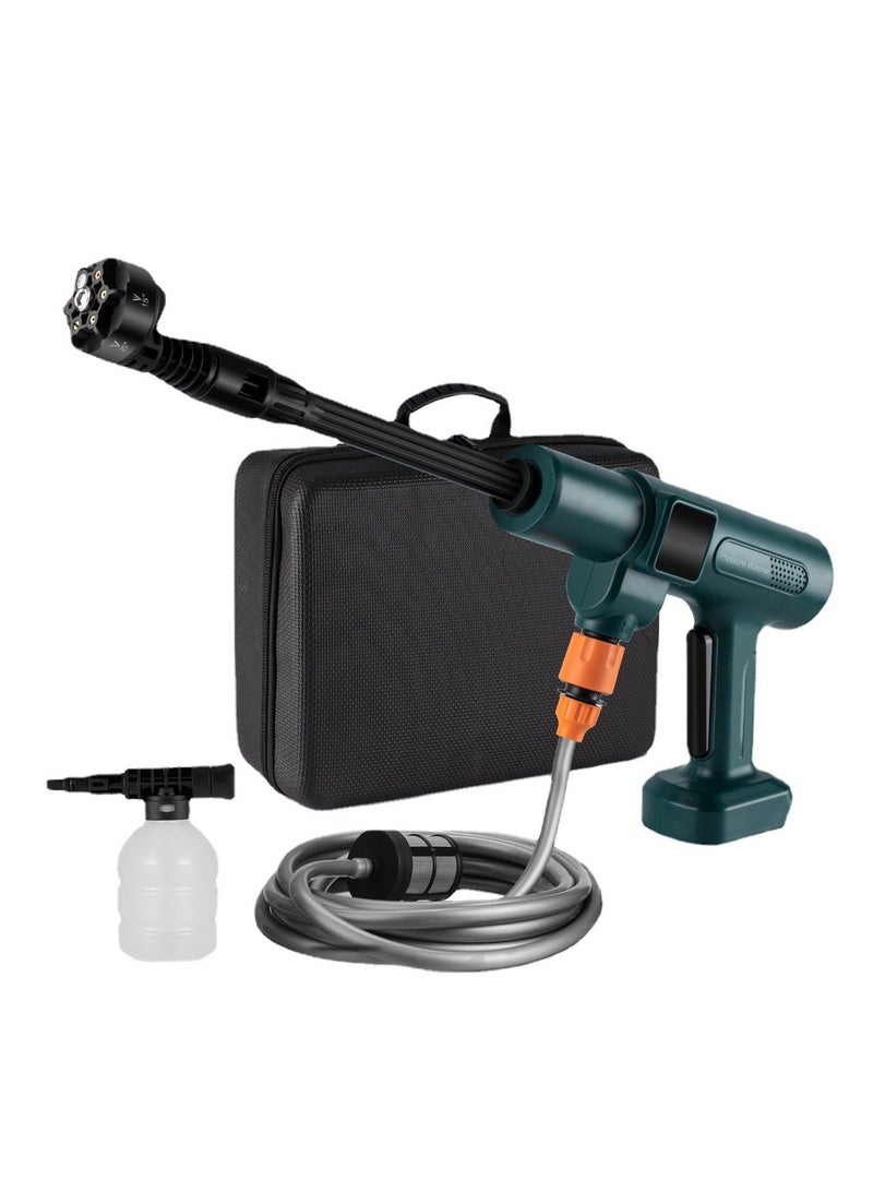 ASIV Brushless Electric Pressure Washer 6 In 1 Wash Garden Water Gun, 2 Speed Portable Washer with 2 15000 MAH Batteries for Car/Floor/Fence Cleaning  - Image 1