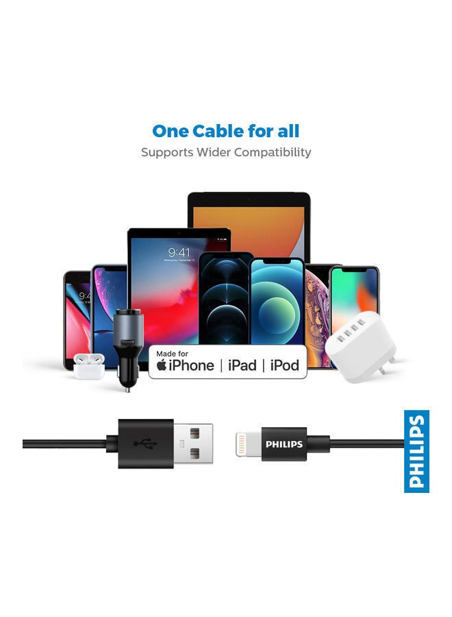 نيبمينينت كابل محول من USB-A إلى منفذ Lightning بطول 1.2 متر أسود - Image 5